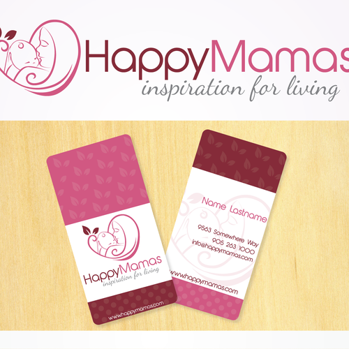 Create the logo for Happy Mamas: "Inspiration For Living" デザイン by Birdie's Lab