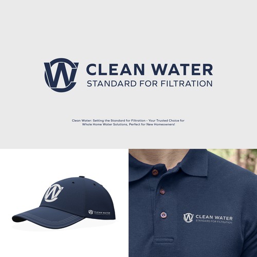 Simple Clean Logo for Water Filtration Company Design by SimonfelDesign™