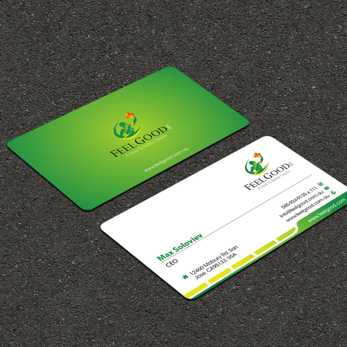 A Step To Better Health - Business card for the medical industry Design by FK_Designs