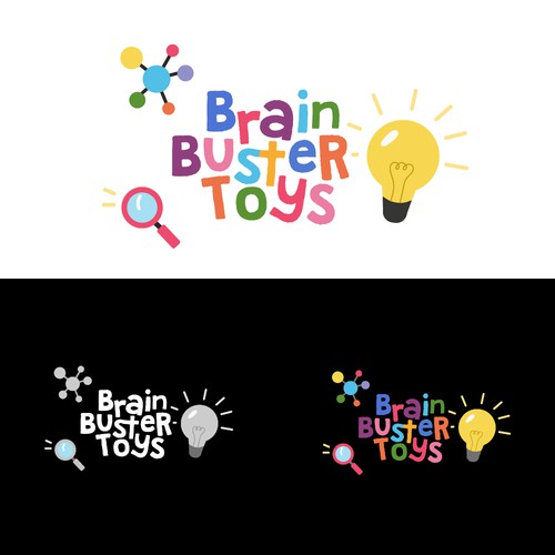 Brain Buster Toys Logo & Social Media Contest. Design by BrainstormingDsg