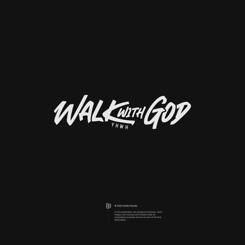 Walk With God Minimalist Luxury Logo for a Modern Faith & Fashion Brand Design by Snhkri™