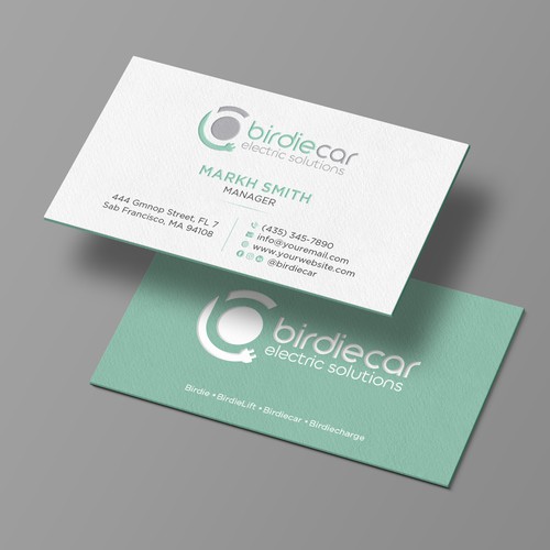 business card for company called birdie Design by Brandmaker artist