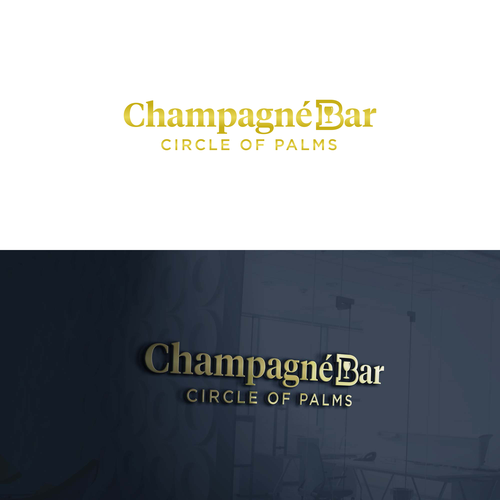 Luxury and modern Champagne Bar logo Design von Gladiator_Design