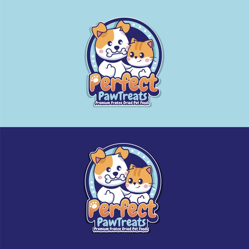 Perfect Paw Treats Modern & Vibrant Happy Logo Diseño de LastBlacker