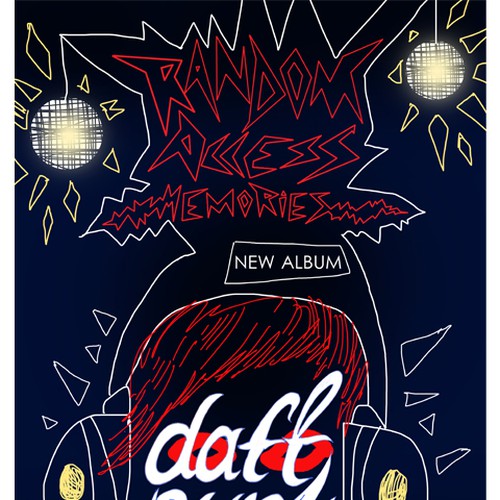 99designs community contest: create a Daft Punk concert poster Design by Grkovic Filip