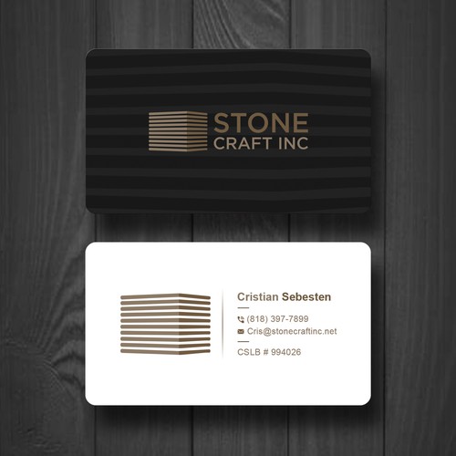 Design Business Card - Stone Craft por PAPRI802030