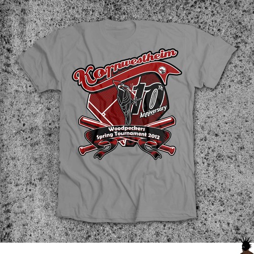 Design di Help Woodpeckers Softball Team with a new t-shirt design di vabriʼēl