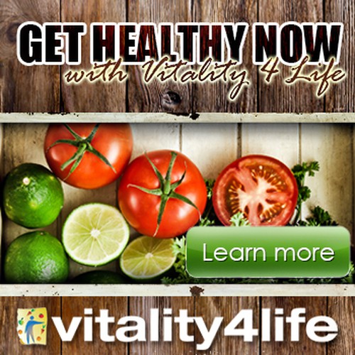 banner ad for Vitality 4 Life Design por adrianz.eu