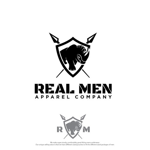 Real Men Apparel Company Logo Design by pianpao