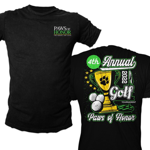 Designs 4th Annual Golf Tournament shirt design Tshirt contest