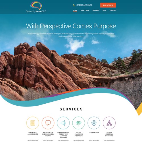 Professional but Friendly Speech Therapy website design Design by Peehbeeh