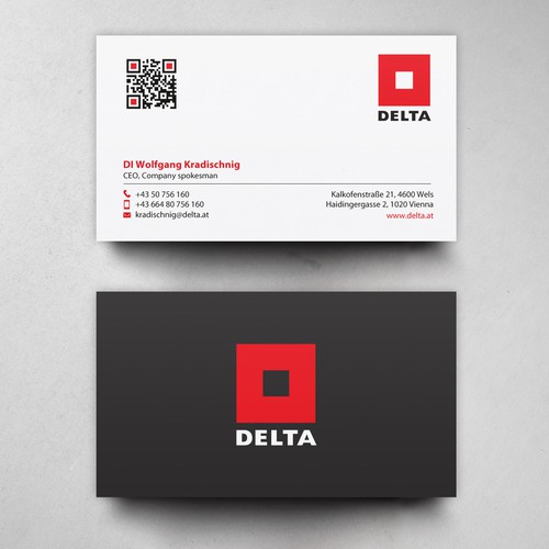 DELTA Business Card Relaunch Design by chandrayaan.creative