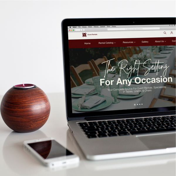 Design by Tania.S titled "Website Design for a Event Rental Company"
