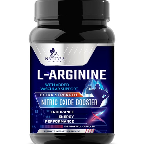 Powerful L-Arginine Capsules Design Needed for Nature's Nutrition Design réalisé par Wfemme