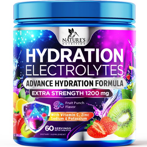 Hydration Electrolytes Design Needed for Nature's Nutrition Design by agooshe