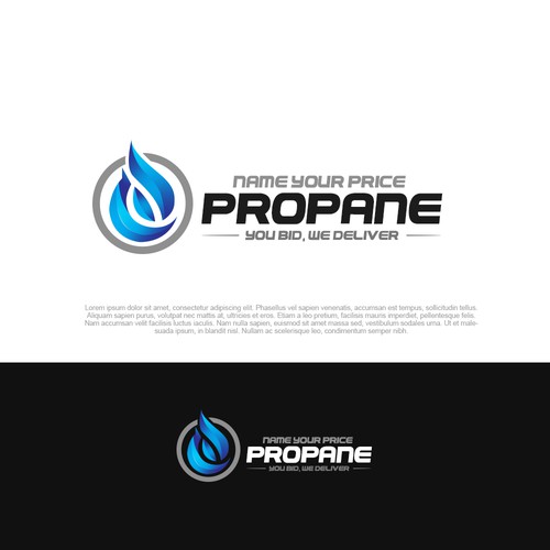 we need a design that will grab the eye for ordering propane and propane pricing. Diseño de pixelgrapiks