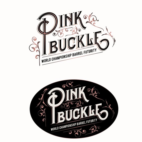 Pink Buckle World Championship Barrel Futurity Logo & brand identity