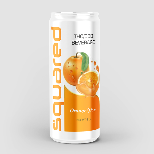 Clean - edgy beverage can for THC / CBD drink Design by SONUPARMAR