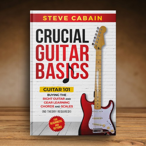 Need a powerful and eye catching design for a book about guitar. Design by Klassic Designs
