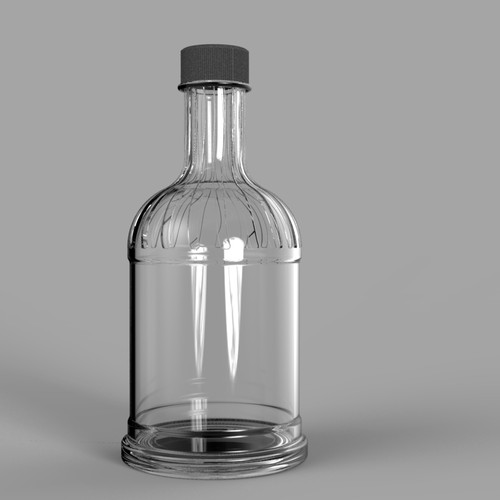 Broken Bones gin bottle Design by AdriánKG