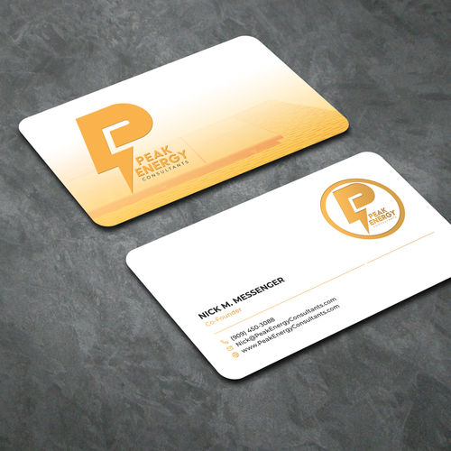 Modern Business Card Design for Electric Energy and Solar Company Design by Fytch