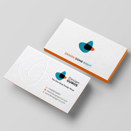 Business Card for DesignGurus.com Design by Birendra Chandra Das