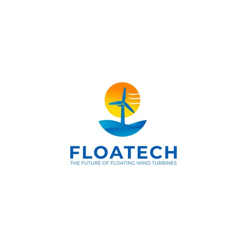 Creation of a logo for a wind turbine research project: FLOATECH Design by xxian