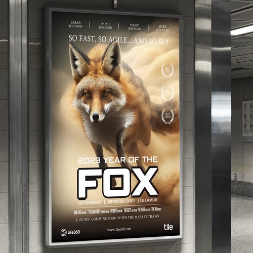 Life360 2023 Year of the Fox Poster Design by Sketch Media™