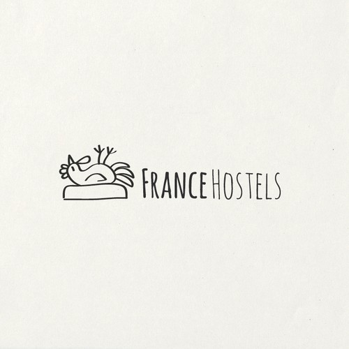 Create a corporate identity for a new french hostel operator Design by LOGStudio