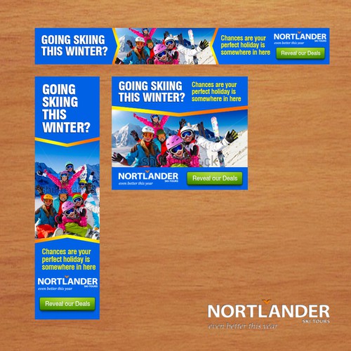 Inspirational banners for Nortlander Ski Tours (ski holidays) Design by shanngeozelle