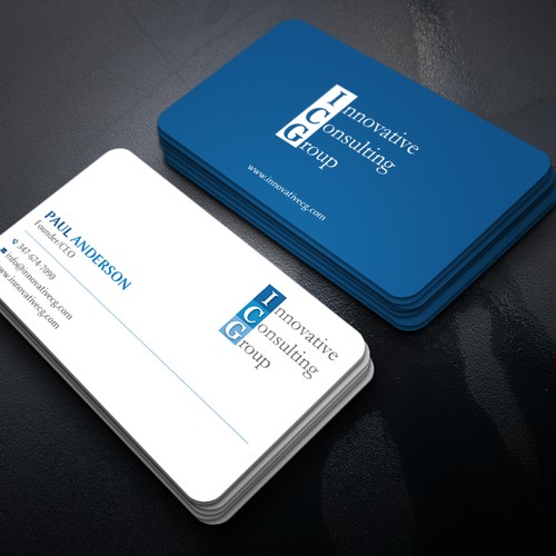 ICG Business Cards Design by Brandmaker artist