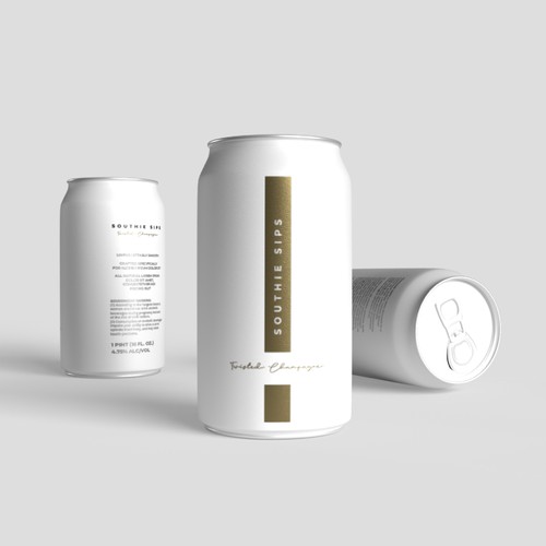 Minimalist beer can design Design by Davide Rino Rossi