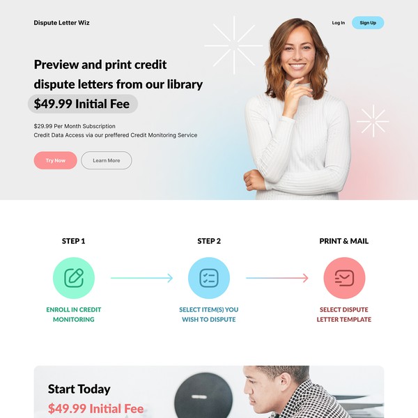 Design by KOLA AGENCY titled "Dispute Letter Wiz"