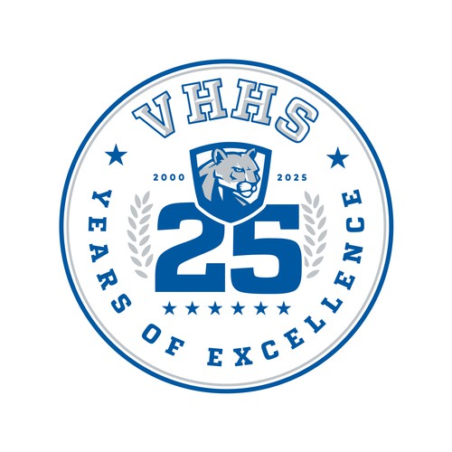 Logo for school's 25th year of excellence Design by Argim