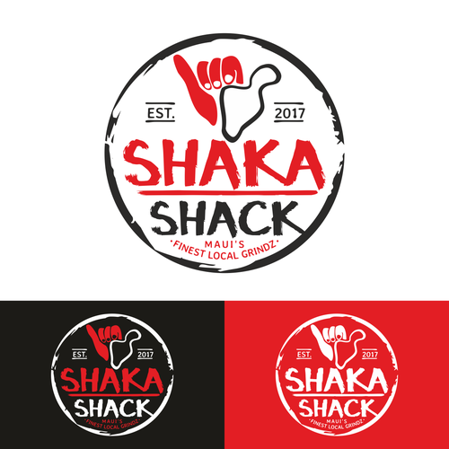 Diseño de Shaka Shack - Maui Food Cart Franchise Logo de Bender Design