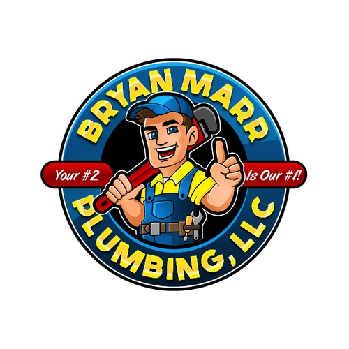 Help Bryan Marr Plumbing modernize their current logo Design by Deezign Depot