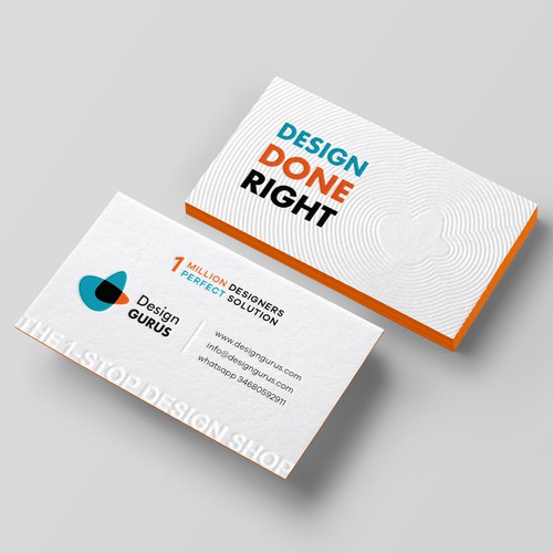 Business Card for DesignGurus.com Design réalisé par Birendra Chandra Das