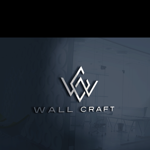 Clean modern geometric inspired logo for luxury wall decor Design by JELOVE