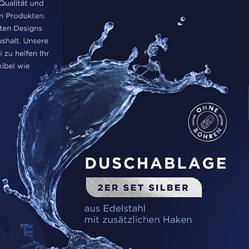 We need product packaging for our shower shelf Design by Air_designs