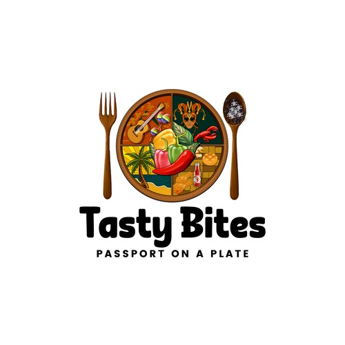 Design a Bold, Soulful Logo for Tasty Bites – Caribbean Meets Southern Comfort Design by TA Shorif