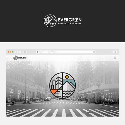 New Outdoor-Lifestyle agency // EVERGREEN outdoor group Design by Anut Bigger