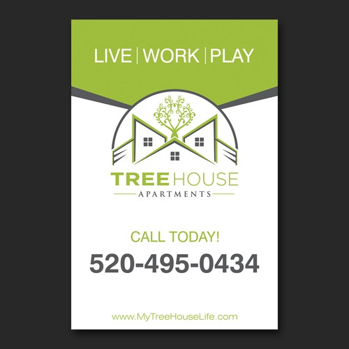 Treehouse Apartments Banner Design by 4j 8tang