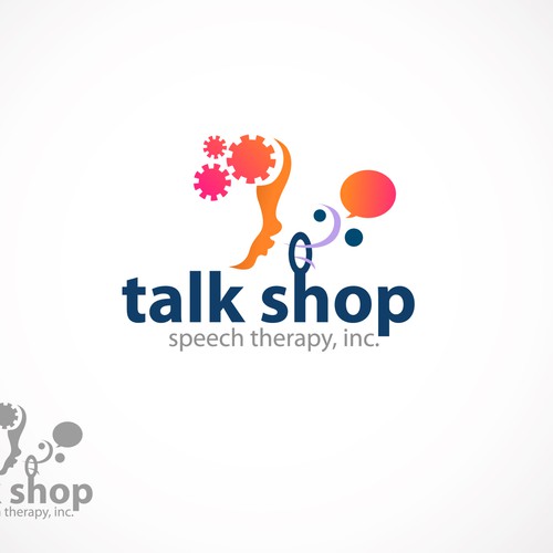 Talk shop. Speech therapist logo. Speech Therapy logo. Kids Speech Designs.