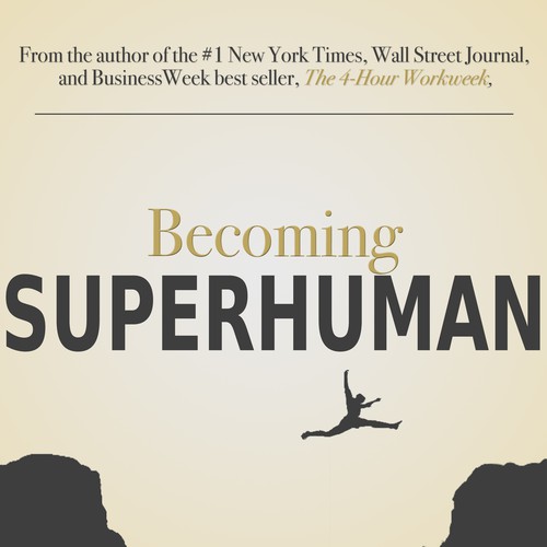 "Becoming Superhuman" Book Cover Design by patrickryan