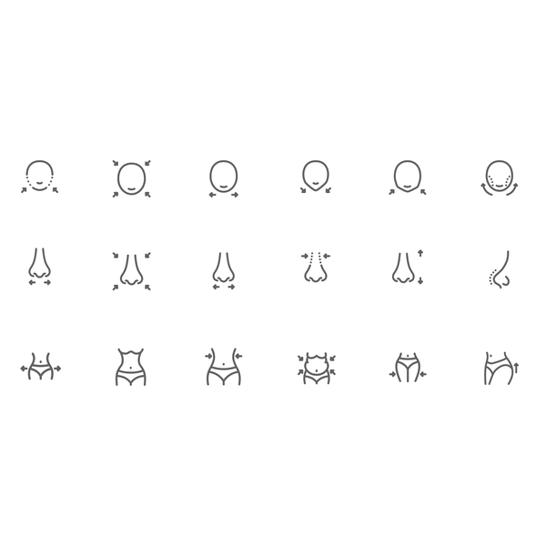 Design by Zufa Robiyanto titled "Body Editing App Icons"