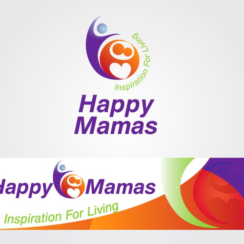 Create the logo for Happy Mamas: "Inspiration For Living" Réalisé par bikando