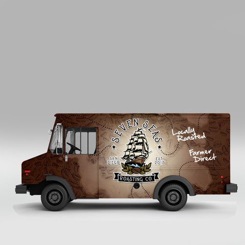 コンペ「Coffee Truck Design - Mobile Unit 7」のデザイン by J.Chaushevさん 