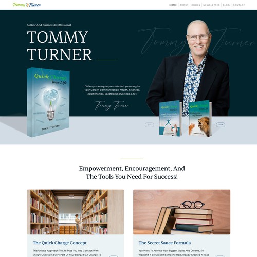 Book Author Website Redesign Design by Anant Gupta