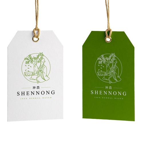 Shennong logo for a new market entry of Asian herbs in EU Design by Glanyl17™