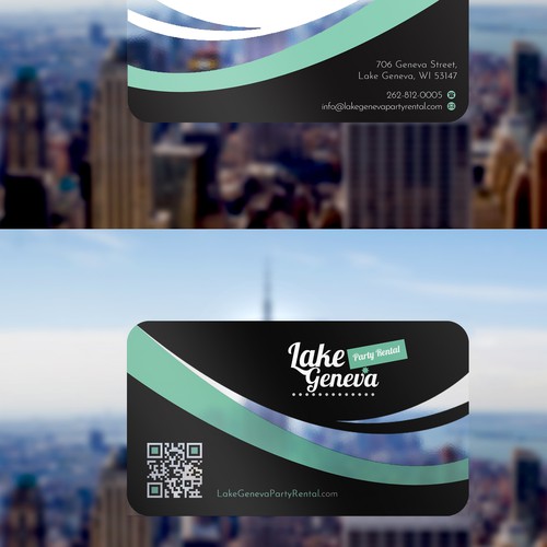 Party Rental Business Card Réalisé par Upwork